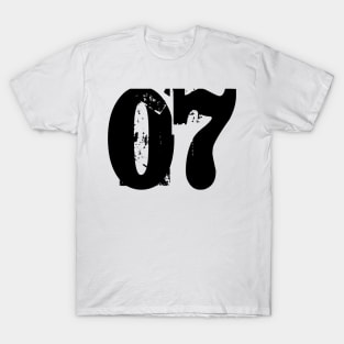 07 number T-Shirt